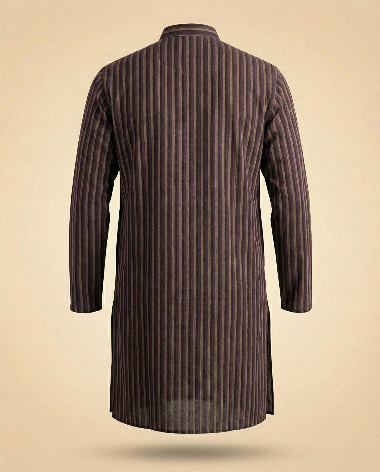 Handwoven Khadi Stripe Kurta – Timeless Indian Elegance